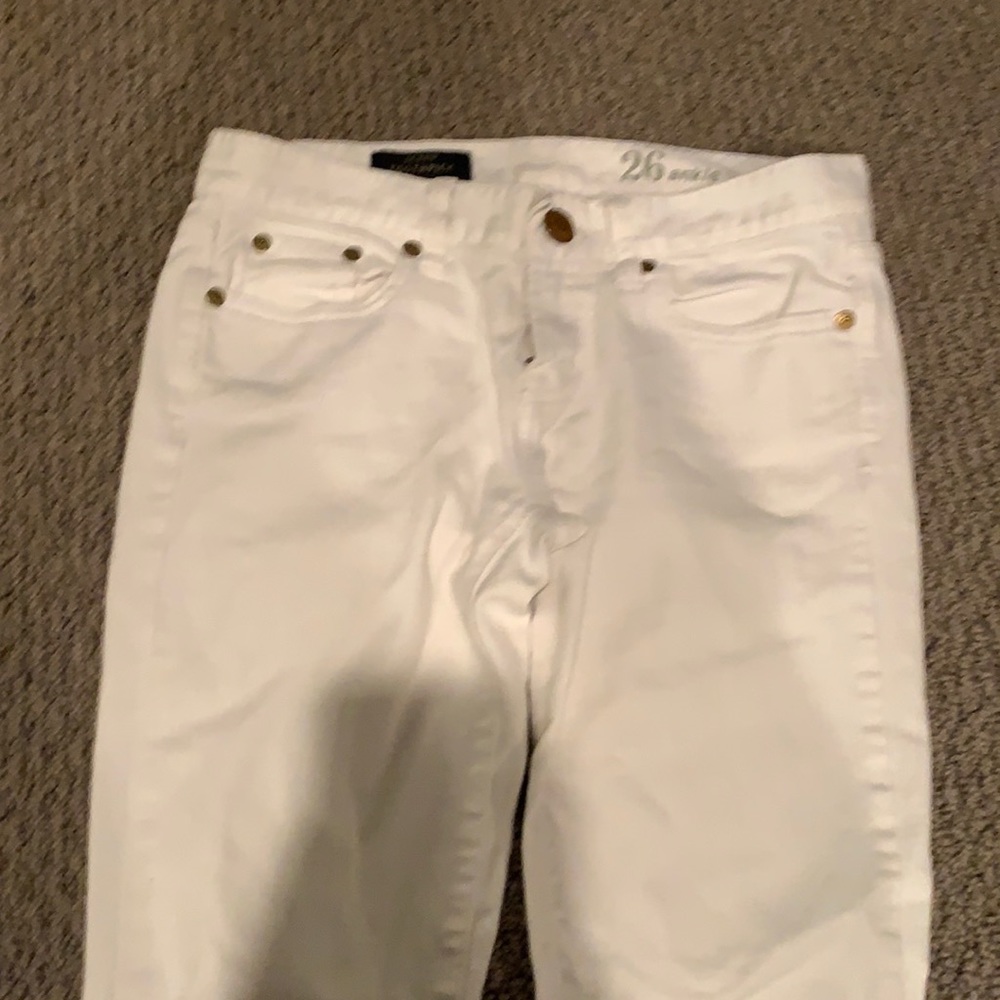 J. Crew white skimny jeans
